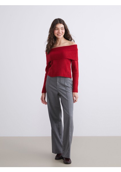 Yeni Sezon Kayık Yaka Kadın Triko Kazak fiyatları