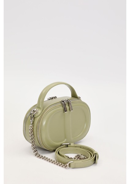 Yeşil Çift Fermuarlı El Çantası fiyatları