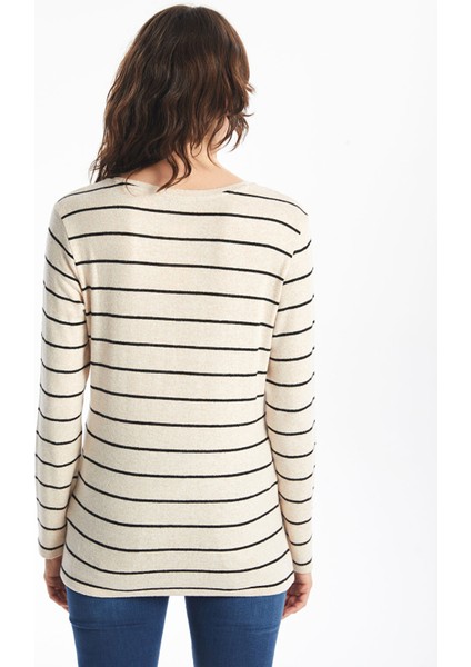 Yeni Sezon Bisiklet Yaka Çizgili Kadın Tişört indirimleri