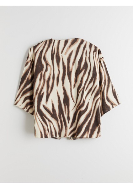 Yeni Sezon Leopar Desenli Oversize Kadın Kimono fiyatları
