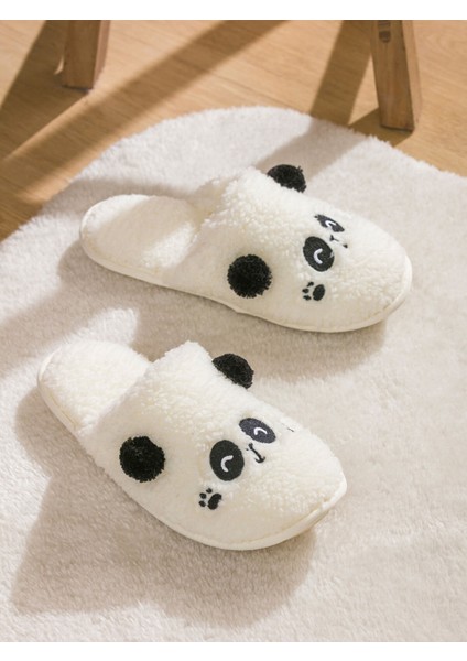 Yeni Sezon Panda Figürlü Pelüş Kadın Ev Terliği fiyatları
