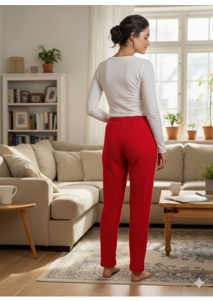 Kadın Kırmızı Polar Pijama Altı fiyatları