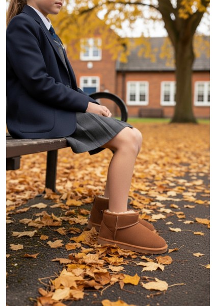 Frozie Çocuk Kalın Taban Içi Tüylü Günlük Mini Yarım Bot fiyatları