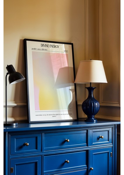 Aura Serisi Siyah Çerçeveli Poster, Tablo No:52 fiyatları