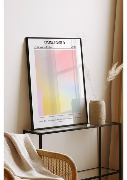 Aura Serisi Siyah Çerçeveli Poster, Tablo No:52 fırsatları