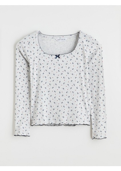 Yeni Sezon U Yaka Çiçekli Kadın Pijama Takım fiyatları