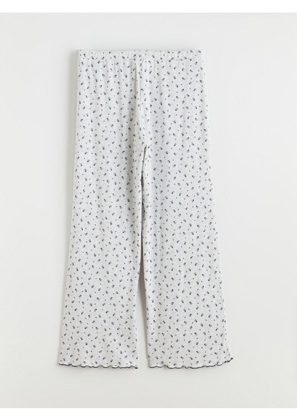 Yeni Sezon U Yaka Çiçekli Kadın Pijama Takım indirimleri