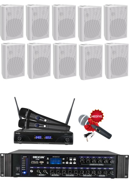 Drt-5 Sütun Höparlör Mağaza Dükkan Kafe Seslendirme ve Okul Anons Sistemi