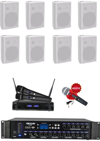 Drt-6 Sütun Hoparlör Mağaza Dükkan Kafe Seslendirme ve Okul Anons Sistemi modelleri