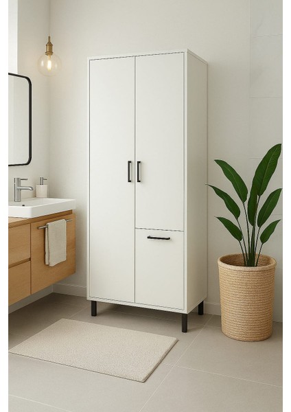 Çok Amaçlı & Tek Çamaşır Sepetli Banyo Dolabı indirimleri