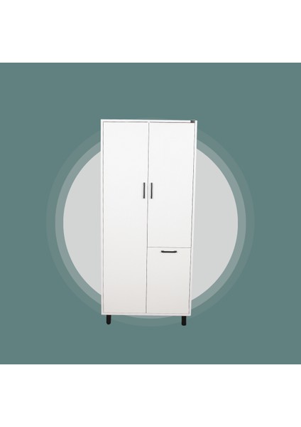 Çok Amaçlı & Tek Çamaşır Sepetli Banyo Dolabı