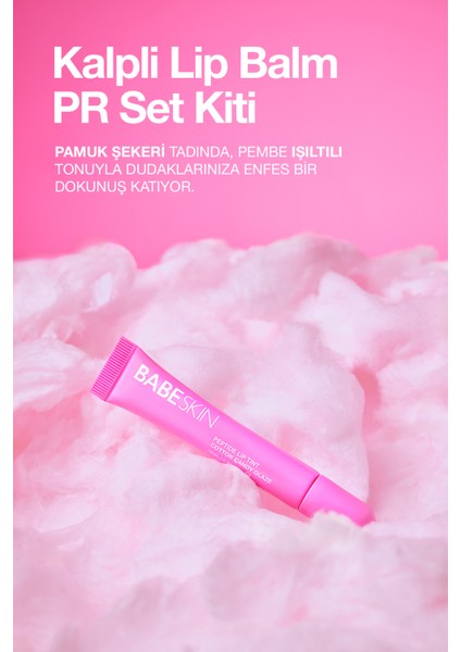 Lip Balm Pembe Kalpli Pr Kutulu I Cotton Candy Glaze I Nemlendirici I Dudak Parlatıcı I Simli Tint fiyatları