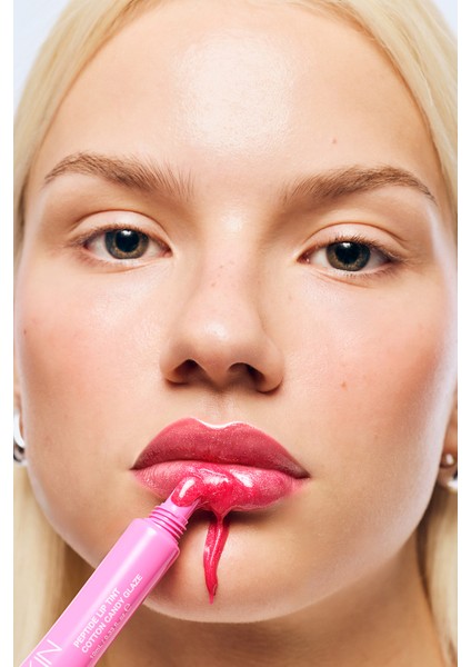 Lip Balm Pembe Kalpli Pr Kutulu I Cotton Candy Glaze I Nemlendirici I Dudak Parlatıcı I Simli Tint indirimleri