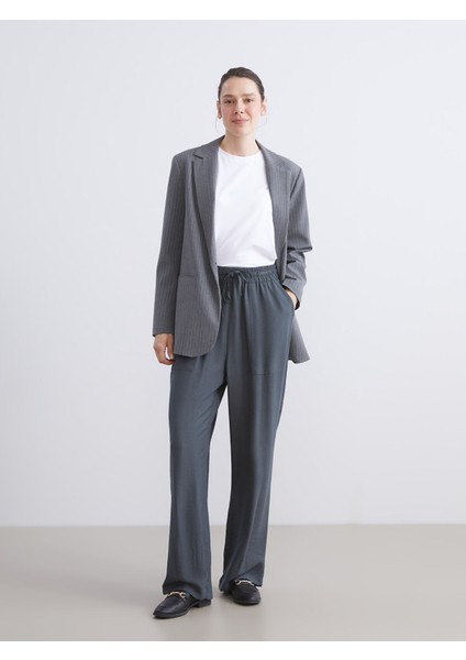 Yeni Sezon Beli Lastikli Havuç Kesim Kadın Pantolon