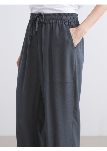 Yeni Sezon Beli Lastikli Havuç Kesim Kadın Pantolon modelleri