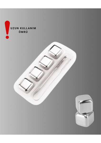 Zengezur Çevre Dostu Metal Buz Küpü ve Kullanışlı Klips Seti modelleri