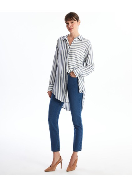 Yeni Sezon Straight Fit Kadın Jean Pantolon