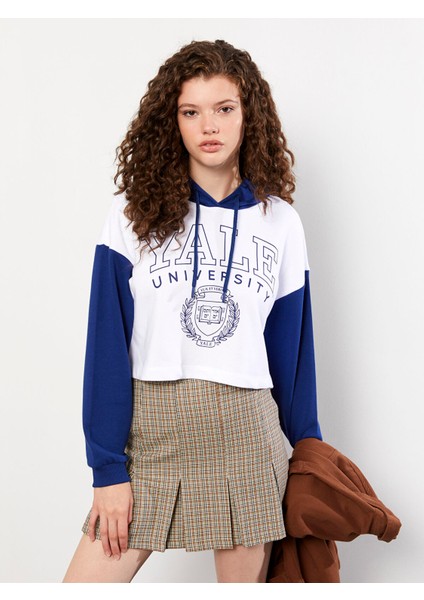 Yeni Sezon Kapüşonlu Baskılı Uzun Kollu Kadın Sweatshirt fiyatları