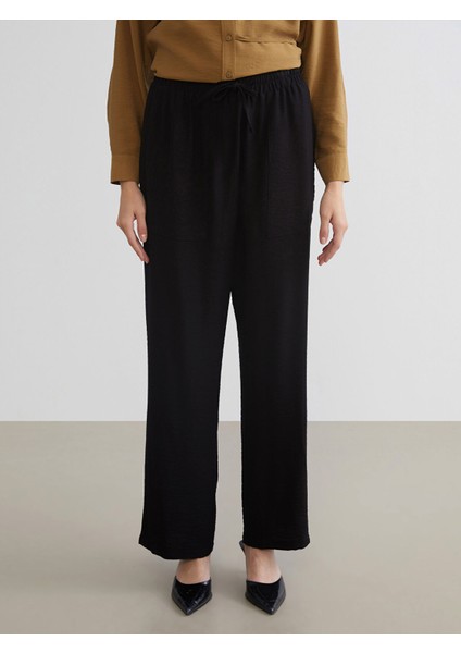 Yeni Sezon Beli Lastikli Havuç Kesim Kadın Pantolon modelleri