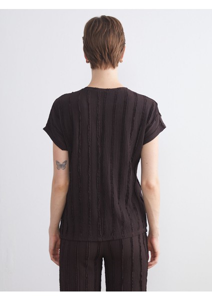 Yeni Sezon Bisiklet Yaka Dokulu Kadın Tişört indirimleri