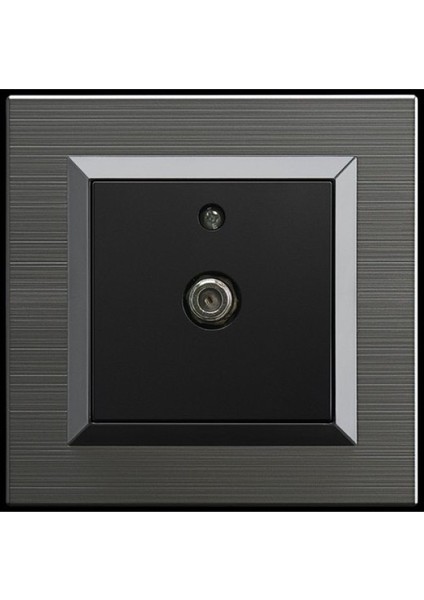 8 Adet Ovivo Quantum Manyetik Gri Uydu Tv Prizi F Konnektör Çerçeve Dahil fiyatları