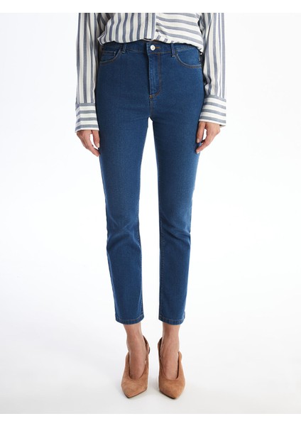 Yeni Sezon Straight Fit Kadın Jean Pantolon fiyatları