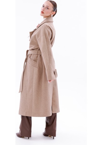 Standart Beden Kadın Kaşe Kaban