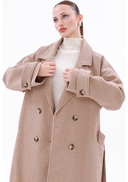 Standart Beden Kadın Kaşe Kaban modelleri