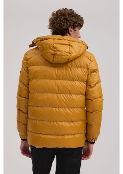 Hardal Regular Fit Kapüşonlu Şişme Kışlık Mont fırsatları