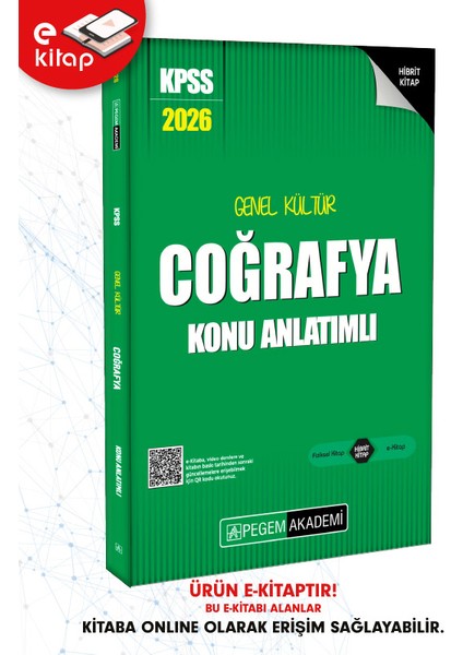 2026 Kpss Genel Yetenek Genel Kültür Coğrafya Konu Anlatımlı E-Ki