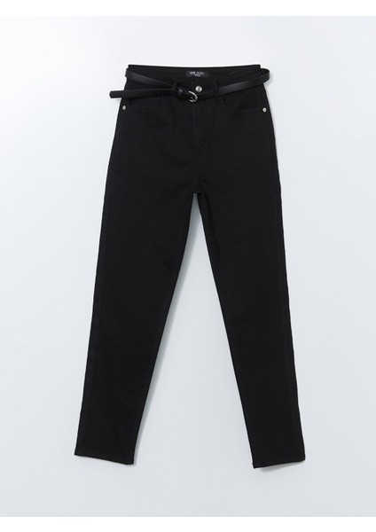 Yeni Sezon Beli Kemerli Mom Fit Kadın Jean Pantolon indirimleri
