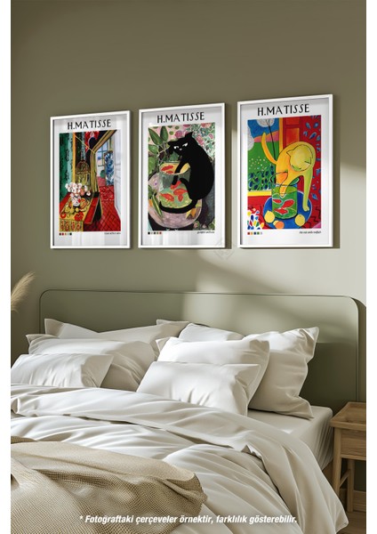 Matisse 3'lü Beyaz Çerçeveli Poster, Tablo Seti No:39 fiyatları