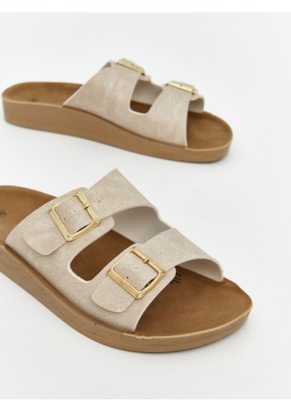 Yeni Sezon Süet Görünümlü Kadın Terlik modelleri