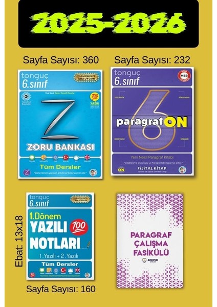 6. Sınıf Zoru Bankası + 1. Dönem Yazılı Notları + Paragrafon