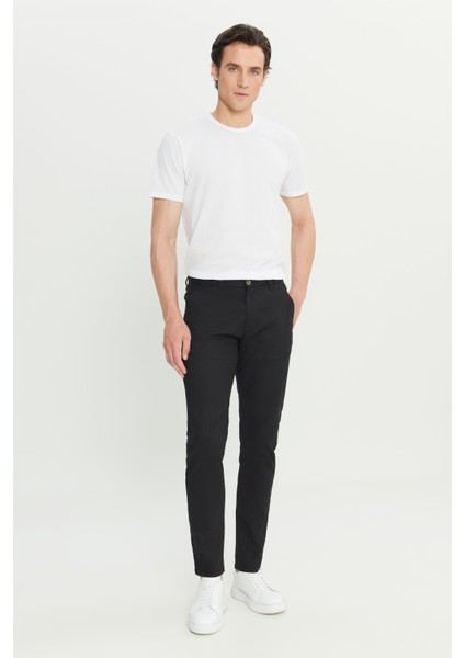 Pamuklu Slim Fit Dar Kesim Armürlü Yan Cepli Casual Pantolon fiyatları