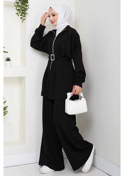 Dilsa Kemerli Oysho Ikili Takım 1607 - Siyah modelleri
