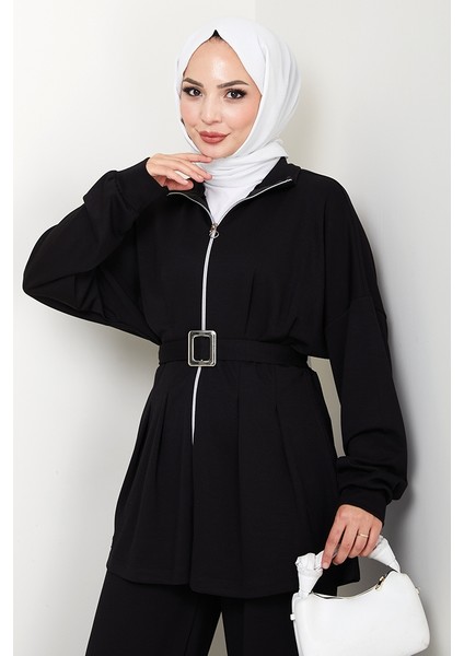 Dilsa Kemerli Oysho Ikili Takım 1607 - Siyah fırsatları