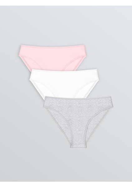 Yeni Sezon Düz Bikini Külot 3'lü