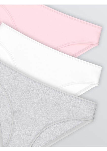 Yeni Sezon Düz Bikini Külot 3'lü modelleri