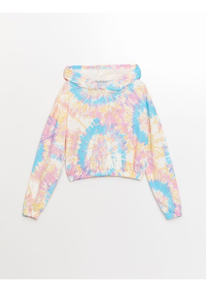 Yeni Sezon Batik Desenli Uzun Kollu Oversize Kadın Hoodie indirimleri