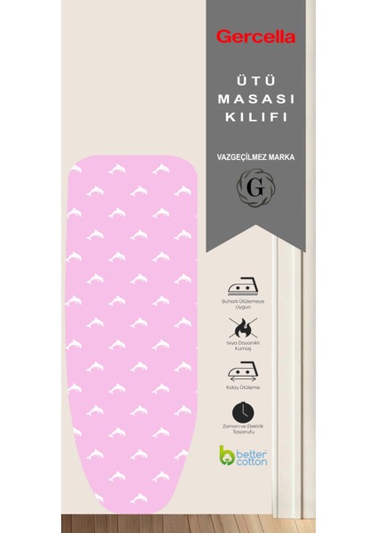 Comfort Yns A.pembe Ütümasası Kılıfı Bezi Örtüsü Ütü ve Ütü Masası ve Aksesuarları