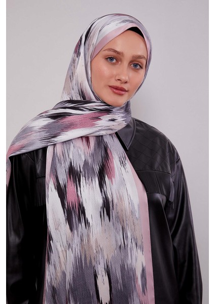 Pudra Alacalı Desen Twill Şal fiyatları