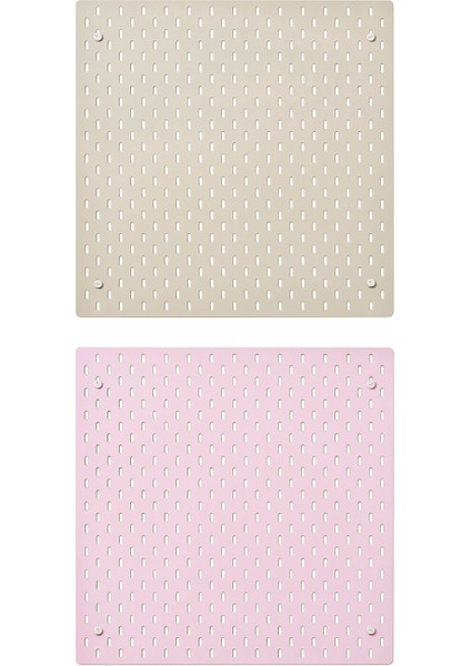 Çift Taraflı Çok Amaçlı Pano, Bej-Pembe, 56X56 cm fiyatları