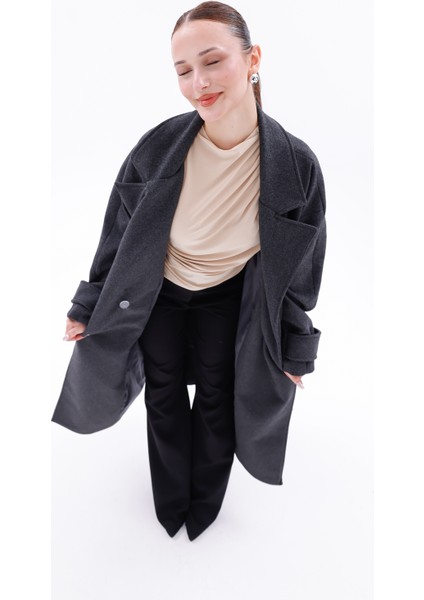 Standart Beden Kadın Kaşe Kaban indirimleri