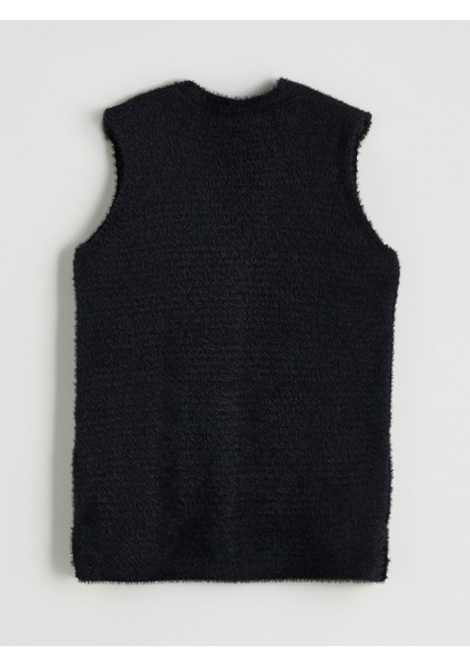 Yeni Sezon Büyük Beden V Yaka Kadın Pelüş Yelek fiyatları