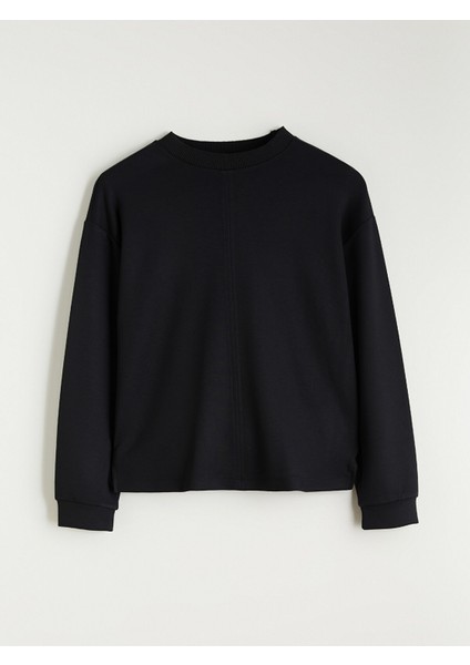 Yeni Sezon Bisiklet Yaka Kadın Sweatshirt