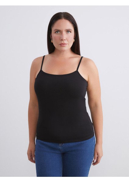 Yeni Sezon Büyük Beden U Yaka Kadın Atlet 2'li modelleri