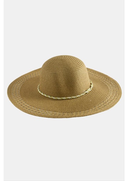 Wizard Örgülü Hasır Şapka-Kahverengi fiyatları