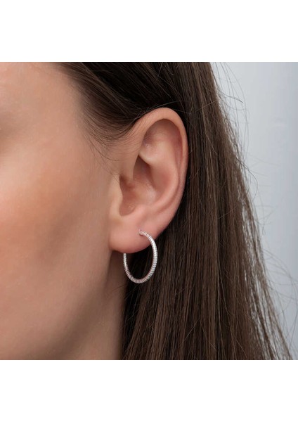 Gümüş Kalemli Halka Kadın Küpe fiyatları