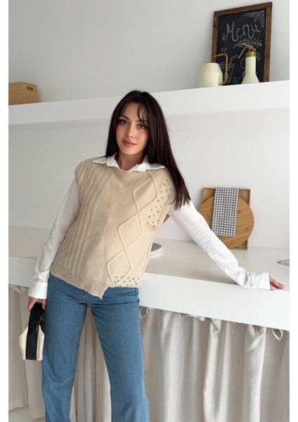 Kadın Asimetrik Örgü Süveter – Dokulu & Zamansız Stil modelleri